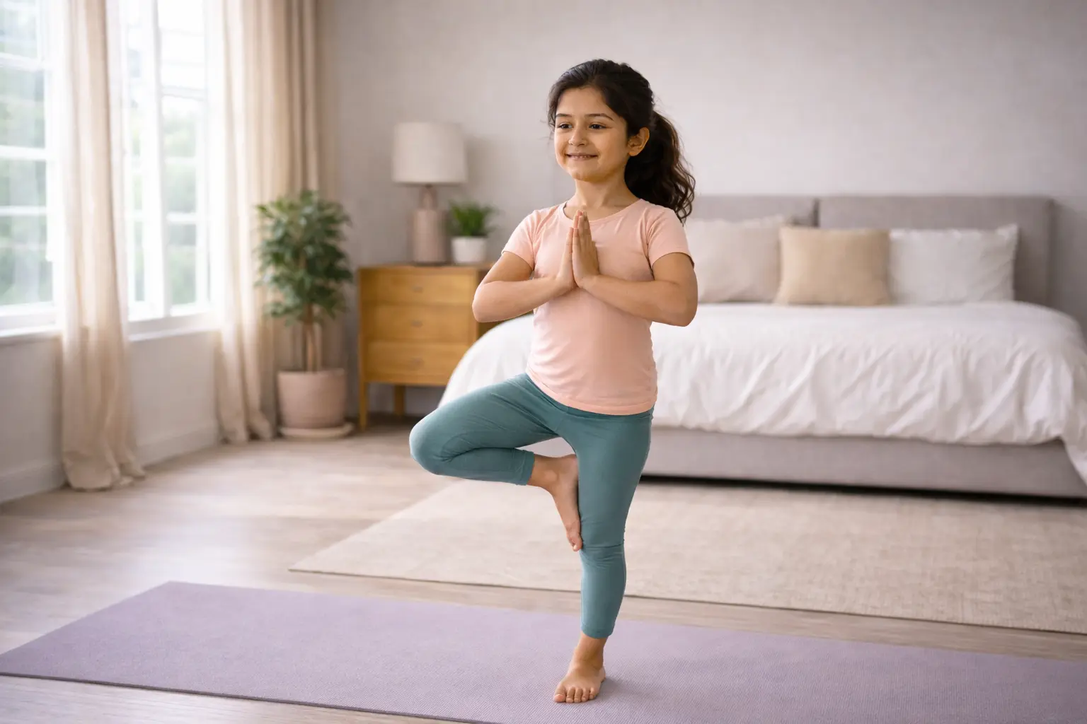 Kids yoga class at home with a yoga trainer in Delhi NCR