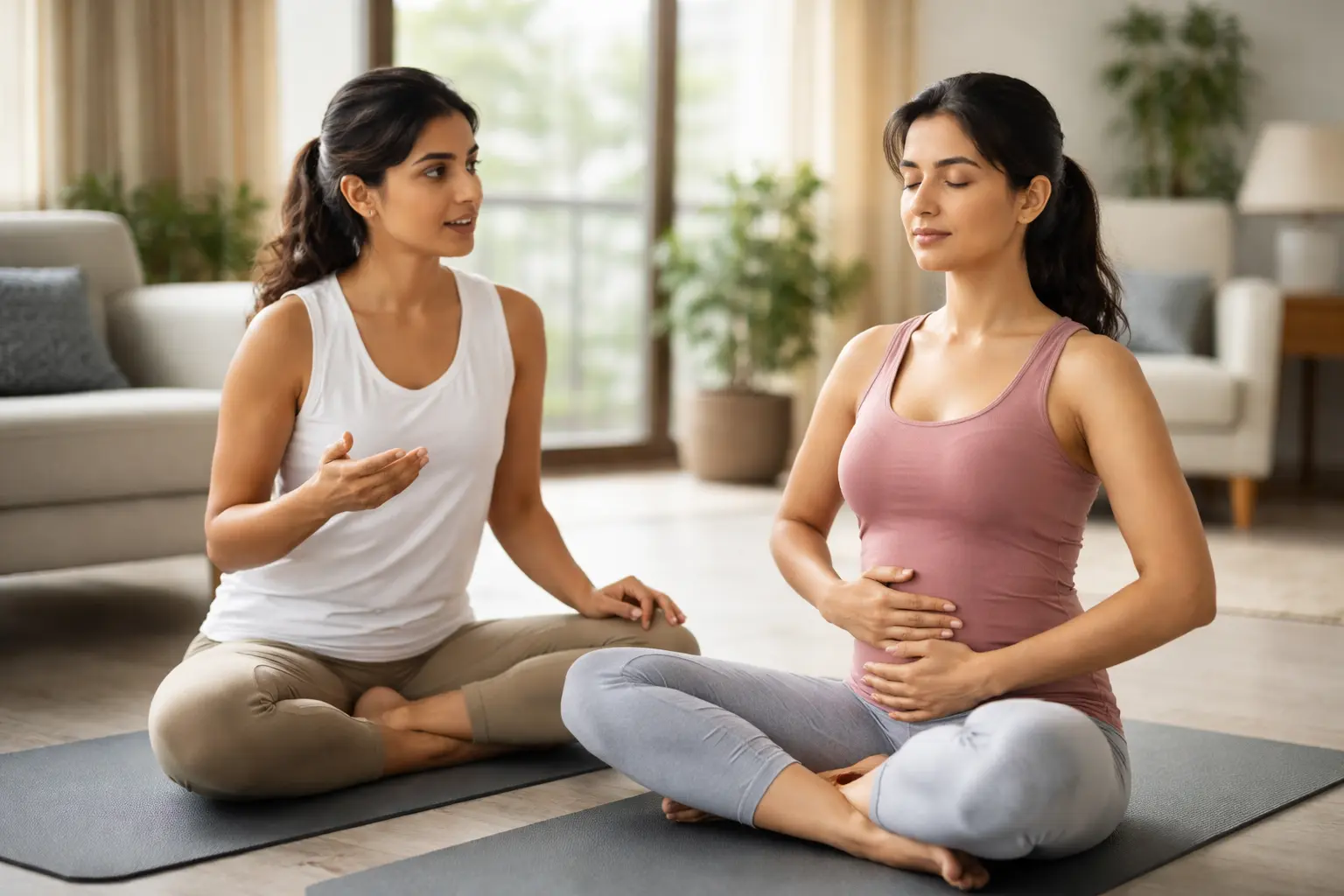 Yoga for PCOD and PCOS at home with a trainer in Delhi NCR